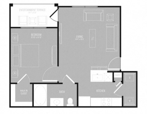 MBS A1 Floor plan at Park at Bayside, Rowlett, TX, 75088